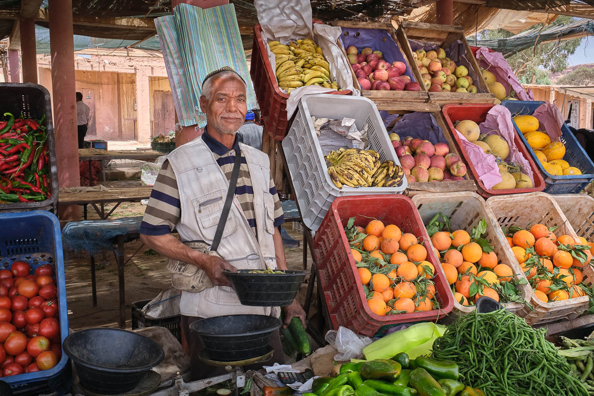 fruit market seller