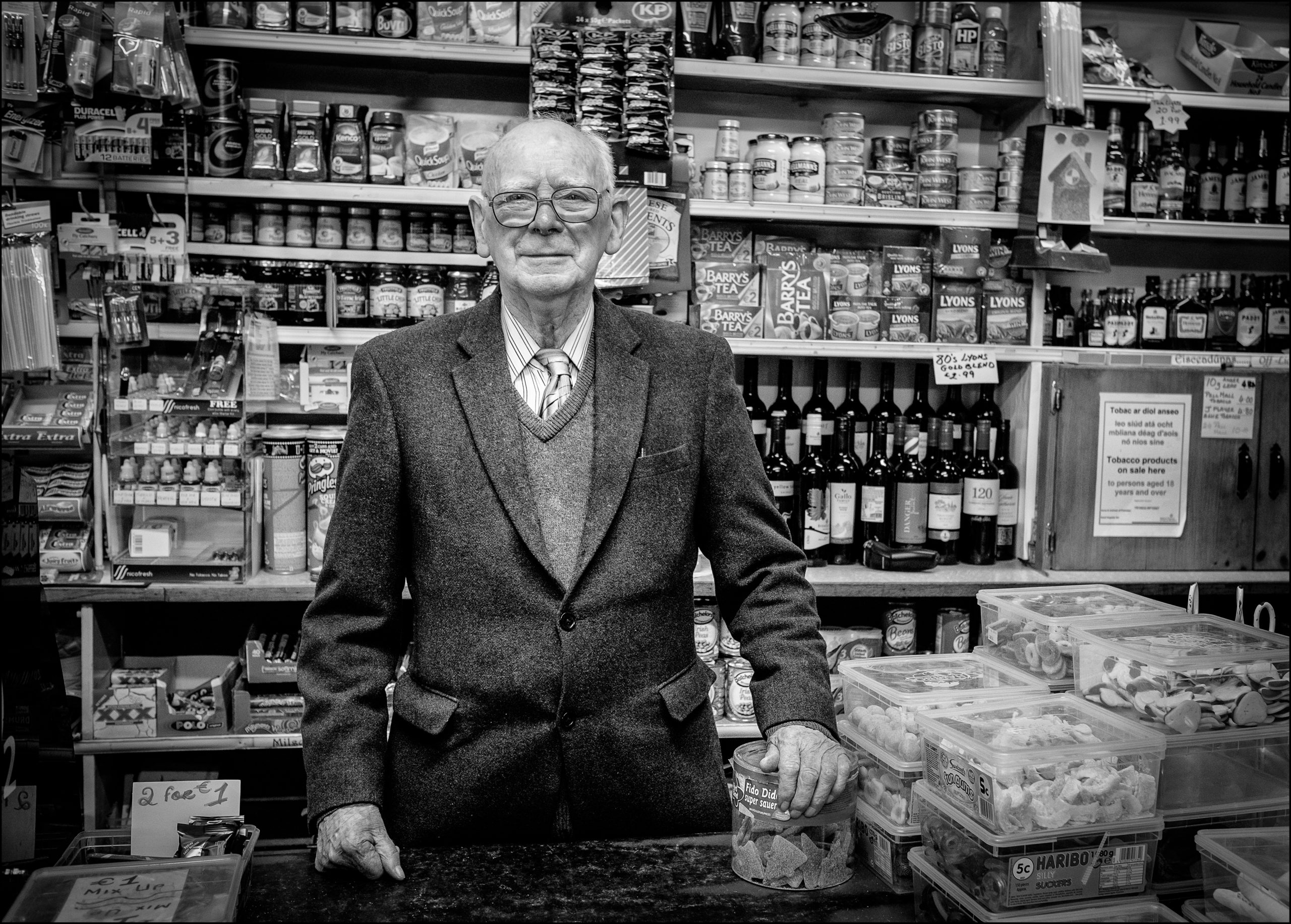 Traditional Irish shopkeeper, Athy
