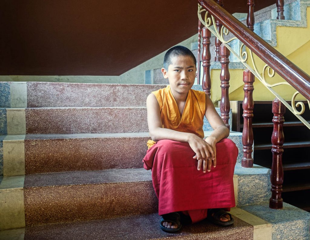 Young tibetan monk