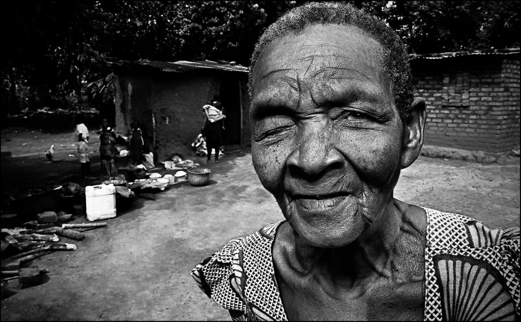Uganda blind woman